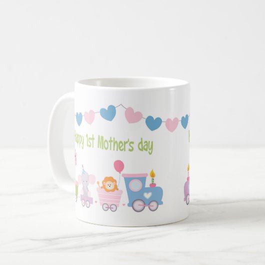 Eerste Moederdag White, 11 oz, klassieke witte Mok (Voorkant links)