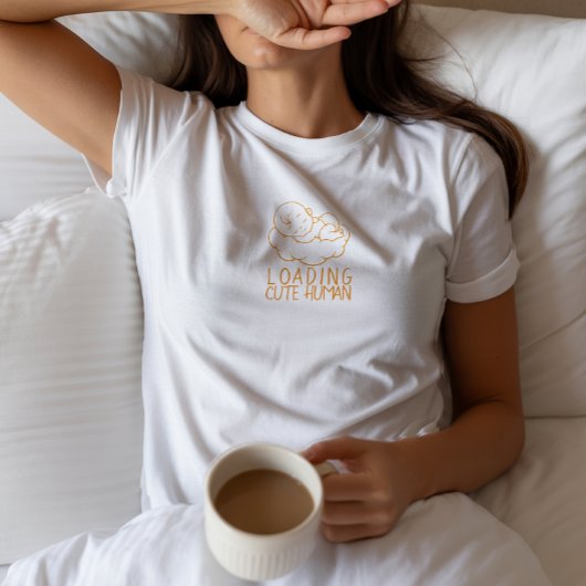 Eerste Moederdag Zwanger geel T-shirt