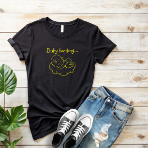 Eerste Moederdag Zwanger geel T-shirt