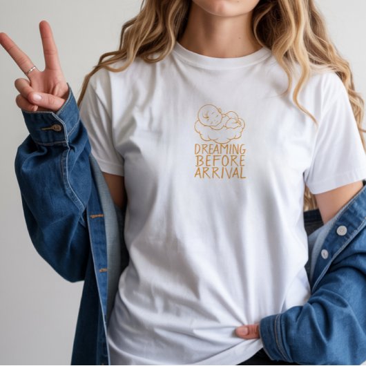 Eerste Moederdag zwanger rood T-shirt