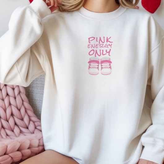 Eerste Moederdag Zwangere lichtroze babyschoenen Trui