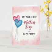 Eerste Moederdagkaart voor Mummy Kaart (Gele Bloem)