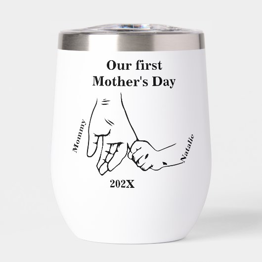 Eerste Moeders Bump Fijne Moederdag (Voorkant)