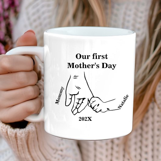Eerste Moeders Bump Happy Moederdag Koffiemok