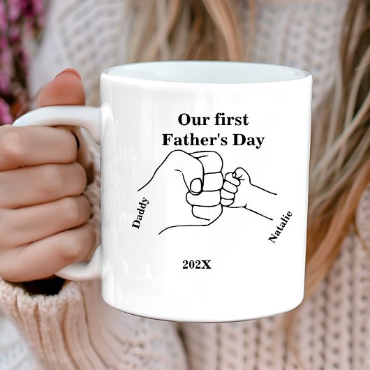 Eerste Moeders Bump Happy vaderdag Koffiemok
