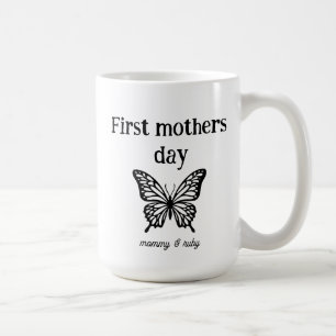 Eerste moedersdag mama script op maat koffiemok