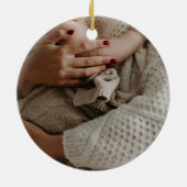  eerste moedersdag moderne foto     keramisch ornament (Achterkant)