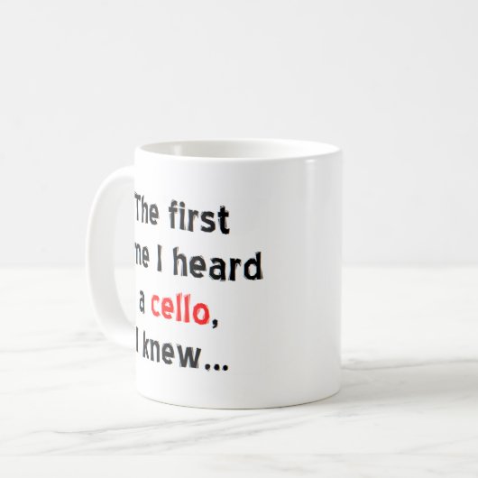 eerste mok cello - koffie (Voorkant links)