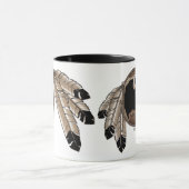 Eerste Mok Koffie Wildlife Art Stein Mok (Midden)