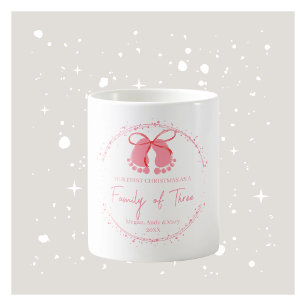 Eerste Mok van de Kerstfamilie - Roze