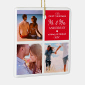 Eerste Mr. en Mrs. Keramisch Ornament (Rechts)