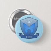 Eerste - Mt. Caliwas School Pin Ronde Button 5,7 Cm (Voorkant /achterkant)