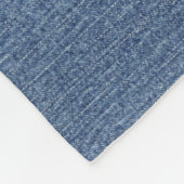 Eerste naam man golfer, blauwe denimprint fleece deken (Hoek)
