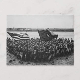 Eerste naar de gevechten - Amerikaanse mariniers - Briefkaart