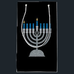 Eerste nacht van Hanukkah Glitter Small Gift Bag Klein Cadeauzakje<br><div class="desc">Hanukkah 2022 begint in de avond van zondag 18 december en eindigt in de avond van maandag 26 december</div>