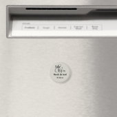 Eerste namen bruid en bruidegom magneet (Insitu (Vaatwasser))