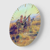 Eerste Naties De scrupts CM Russell Native America Grote Klok (Hoek)