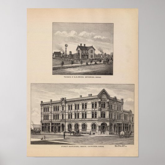 Eerste Nationale Bank, Kansas Poster (Voorkant)