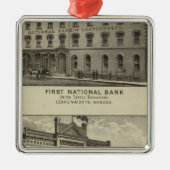 Eerste Nationale Bank Metalen Ornament (Voorkant)
