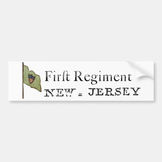 Eerste New Jersey Regiment, Continentaal Leger Bumpersticker (Voorkant)