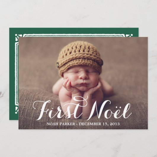 Eerste noel | Aankondiging vakantieverlof (Voorkant / Achterkant)