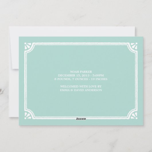 Eerste noel | Aankondiging vakantieverlof (Achterkant)