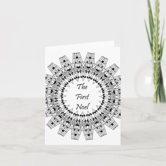 Eerste Noel Feestdagen Kaart