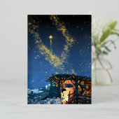 Eerste Noel Star-kerstfeest Folie Feestdagenkaart (Staand Voorkant)