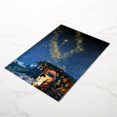 Eerste Noel Star-kerstfeest Folie Feestdagenkaart (Gedraaid)