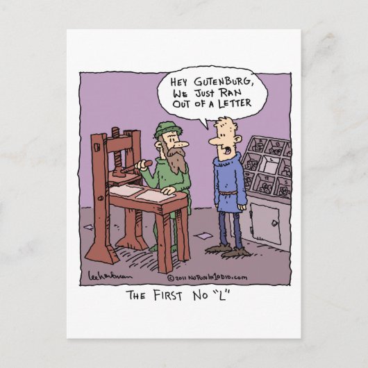 Eerste nr. "L" Briefkaart (Voorkant)