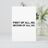 Eerste nr. Tweede nr. Bedankkaart (Staand voorkant)