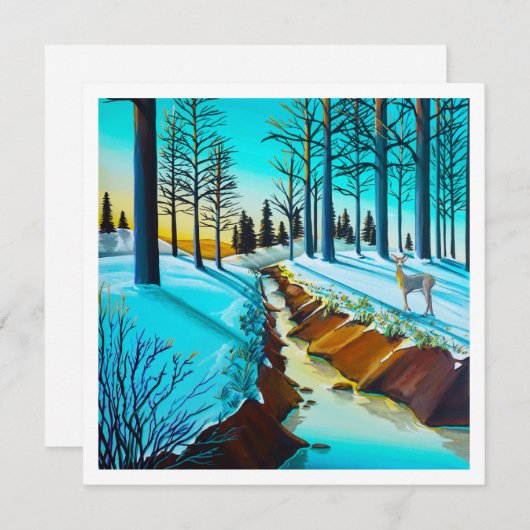 Eerste ochtendlampje - Mini Print (Voorkant / Achterkant)