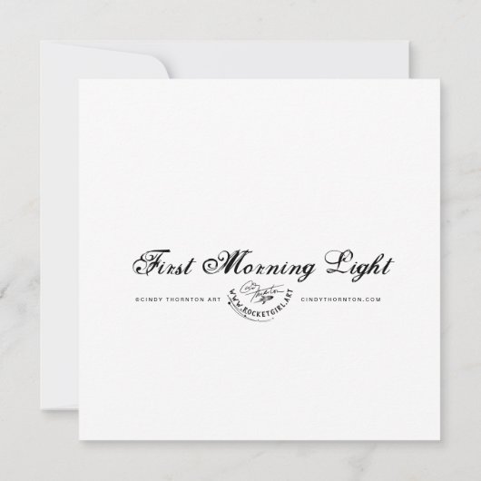 Eerste ochtendlampje - Mini Print (Achterkant)