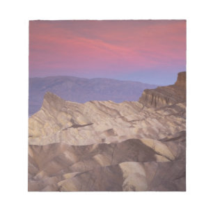 Eerste ochtendlicht op Zabriskie Point en 2 Notitieblok