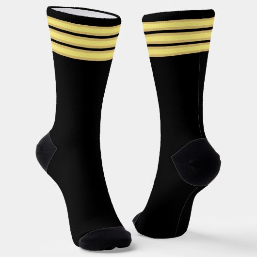 Eerste officier piloot uniform amusement sokken (Gebogen)