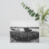 Eerste om een groep mariniers uit de Eerste Wereld Briefkaart (Staand voorkant)