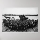 Eerste om een groep mariniers uit de Eerste Wereld Poster (Voorkant)
