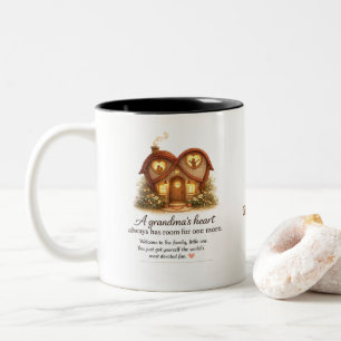 Eerste Oma Mok, Nieuw Oma Cadeau Tweekleurige Koffiemok