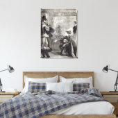 Eerste ontmoeting van Eduard IV en Lady Elizabeth Canvas Afdruk (Insitu (Slaapkamer))