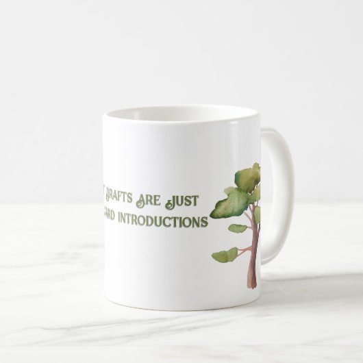 Eerste ontwerp Mok voor schrijvers (Voorkant rechts)