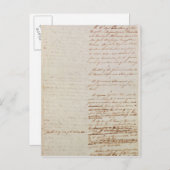 Eerste ontwerp van de grondwet van de VS Briefkaart (Voorkant / Achterkant)