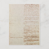 Eerste ontwerp van de grondwet van de VS Briefkaart (Voorkant)