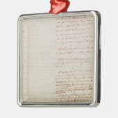 Eerste ontwerp van de grondwet van de VS Metalen Ornament (Links)