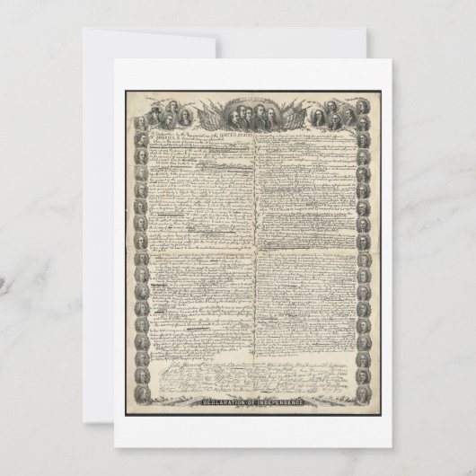 Eerste ontwerp van de onafhankelijkheidsverklaring (Voorkant)