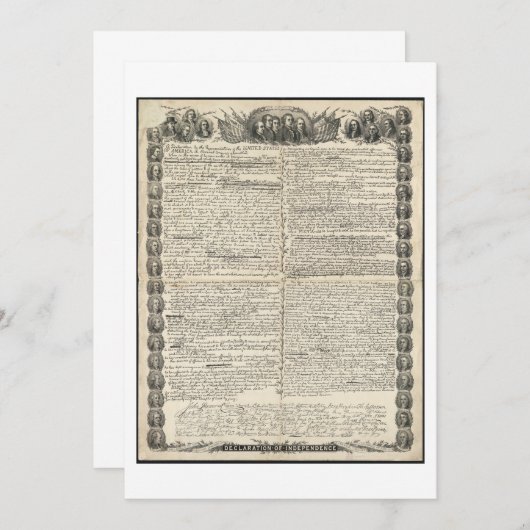 Eerste ontwerp van de onafhankelijkheidsverklaring (Voorkant / Achterkant)