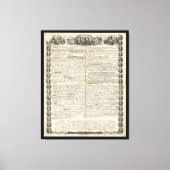 Eerste ontwerp van de onafhankelijkheidsverklaring canvas afdruk (Voorkant)
