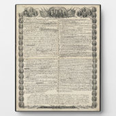 Eerste ontwerp van de onafhankelijkheidsverklaring fotoplaat (Voorkant)