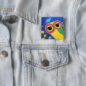 Eerste open ruimte vierkante button 5,1 cm (In situ)