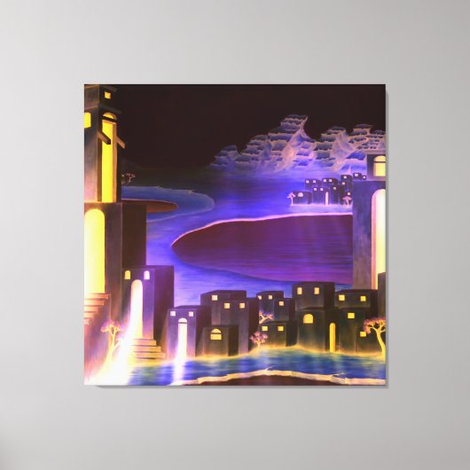 "Eerste Openbaring" - cryptische mysterieuze kunst Canvas Afdruk (Voorkant)