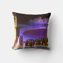 "Eerste Openbaring" - cryptische mysterieuze kunst Kussen